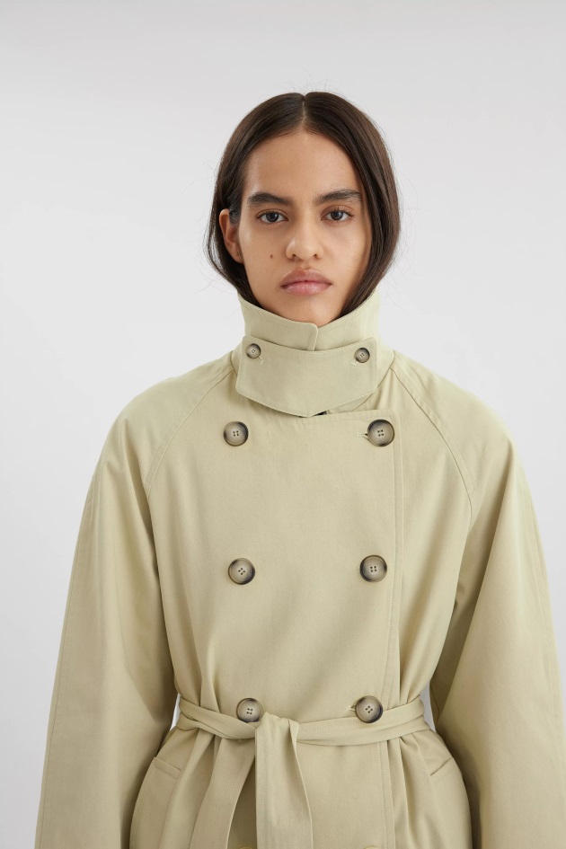 Globo Trench Coat Amarelo Natural Axel Arigato